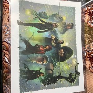 Hand painted Arrow poster